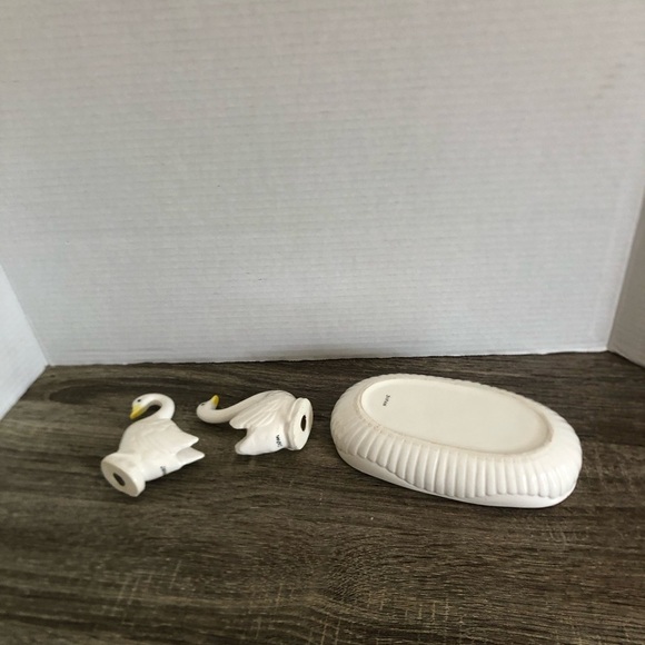 Vtg Ceramic Swan Centrepiece - Picture 5 of 16
